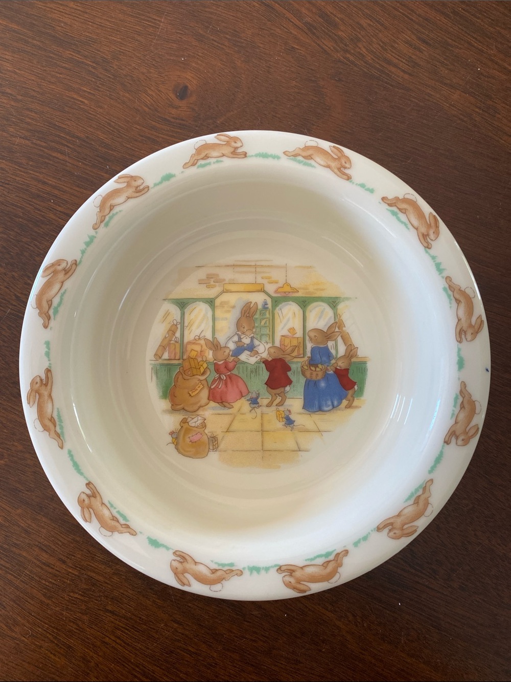Royal Doulton Bunnykins cereal bowl vintage.
